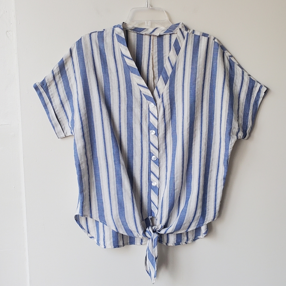 Hummingbird Anthropologie Stripe Top